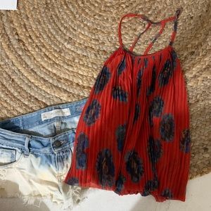 Kimichi Blue Flowy Top